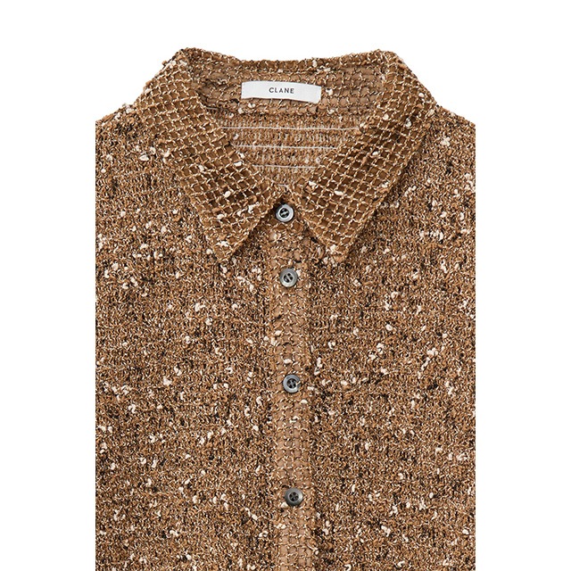 CLANE / ����� MIX MESH GATHER SHIRT