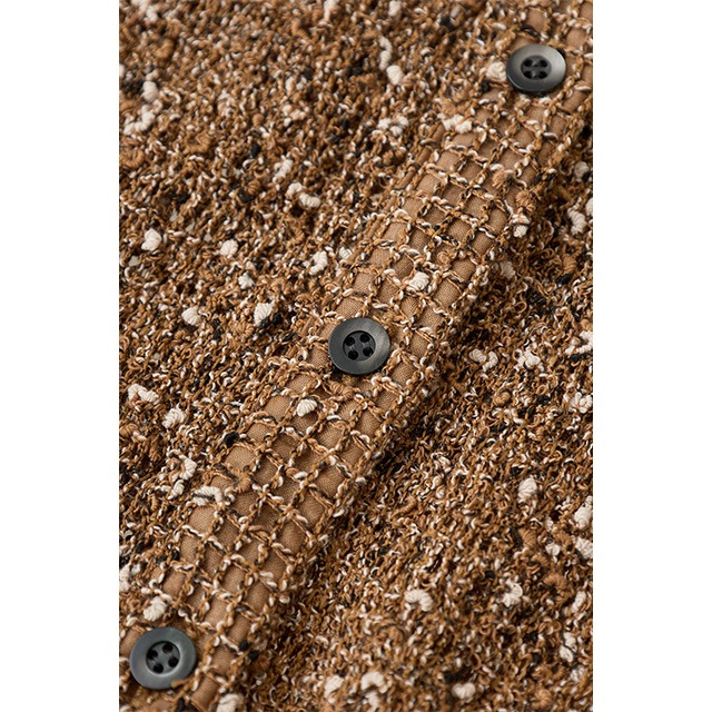 CLANE / ����� MIX MESH GATHER SHIRT