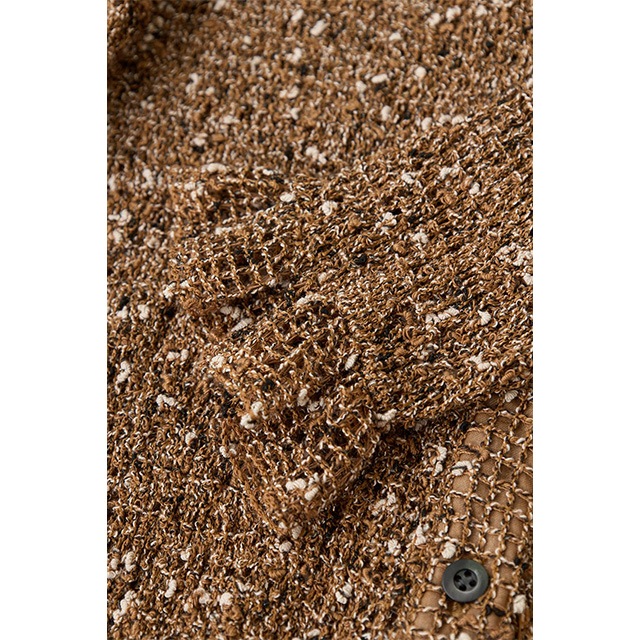 CLANE / ����� MIX MESH GATHER SHIRT