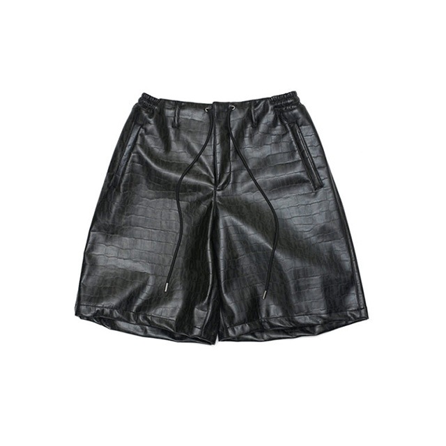 Name. �͡���  CROC EMBOSSED WIDE HALF PANTS