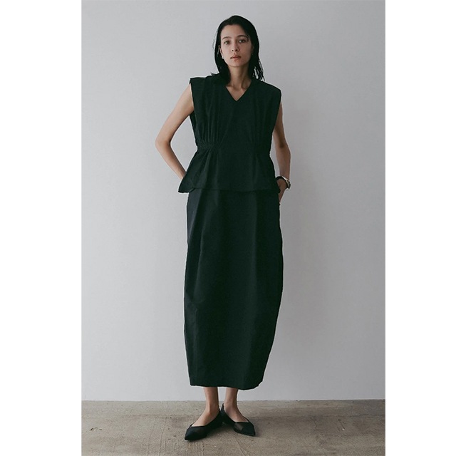 MANOF / �ޥΥ� GATHER WAIST COCOON ONE PIECE