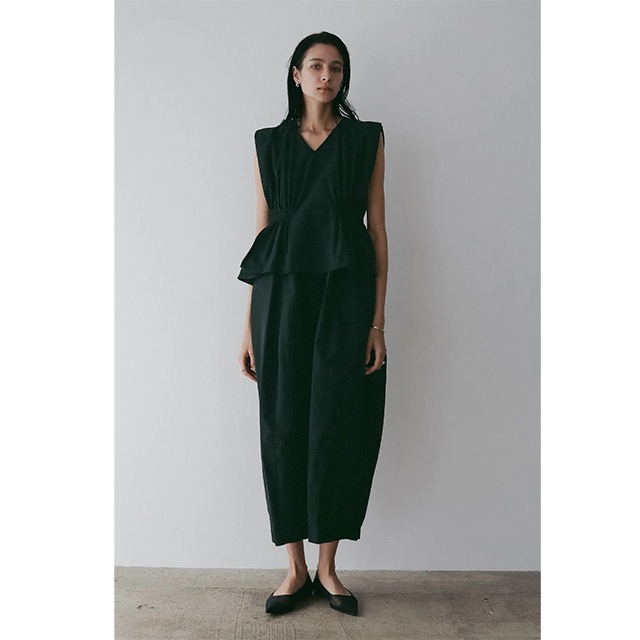 MANOF / �ޥΥ� GATHER WAIST COCOON ONE PIECE