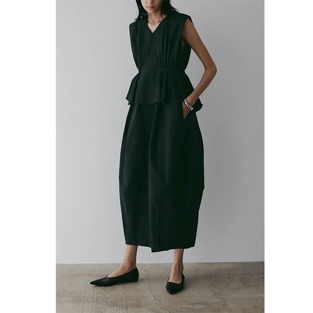 MANOF / �ޥΥ� GATHER WAIST COCOON ONE PIECE
