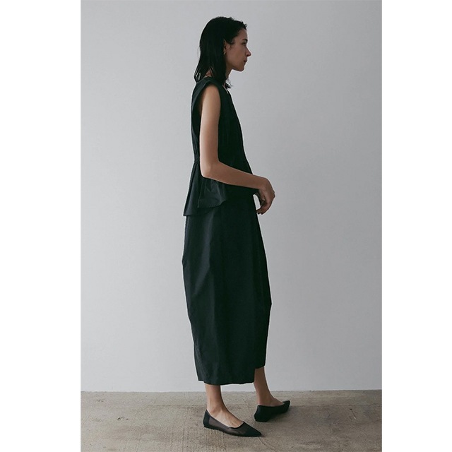 MANOF / �ޥΥ� GATHER WAIST COCOON ONE PIECE
