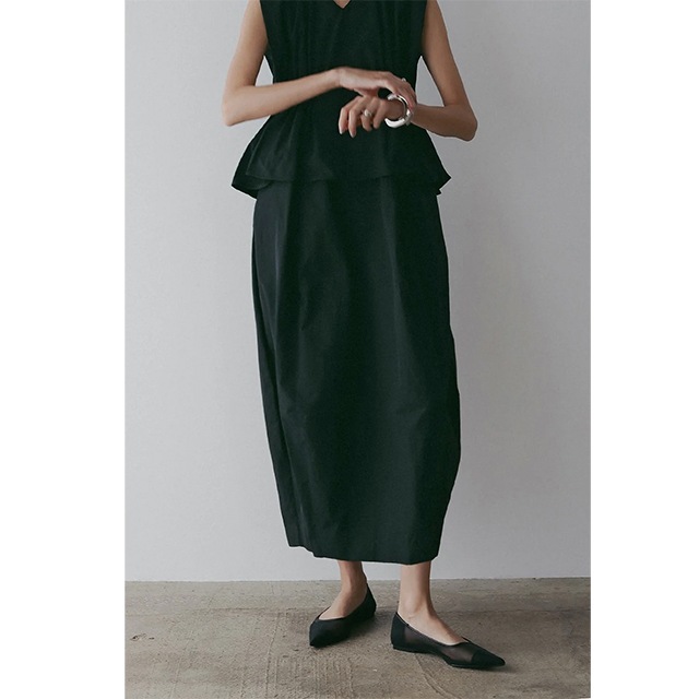 MANOF / �ޥΥ� GATHER WAIST COCOON ONE PIECE