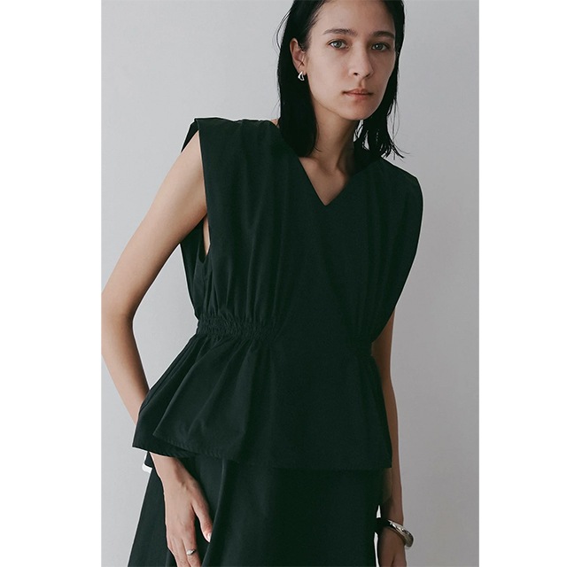 MANOF / �ޥΥ� GATHER WAIST COCOON ONE PIECE