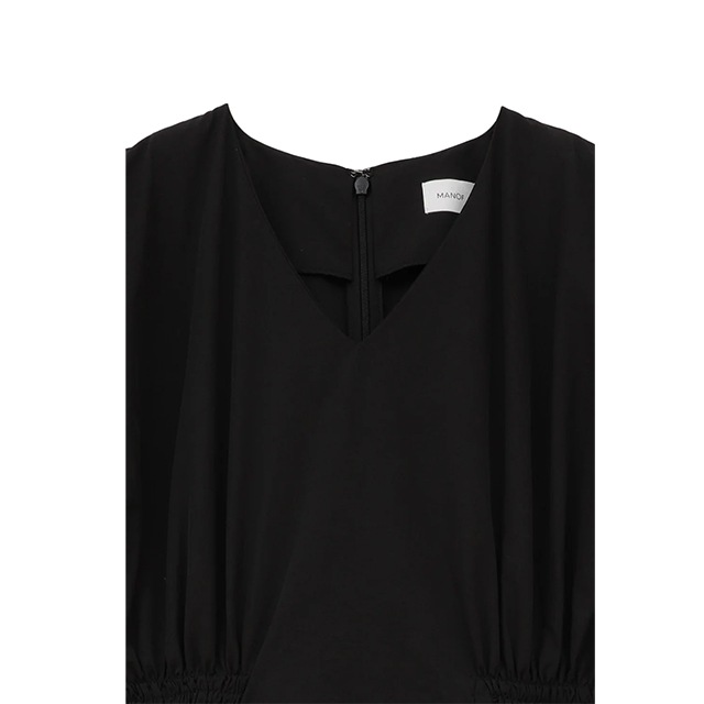 MANOF / �ޥΥ� GATHER WAIST COCOON ONE PIECE