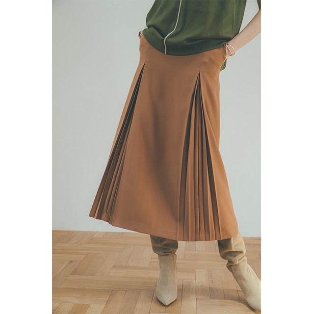CLANE / ����� HIDE PLEATS SKIRT