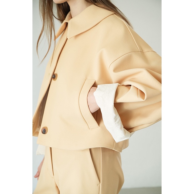 CLANE / ����� BULKY SLEEVE CROPPED JACKET