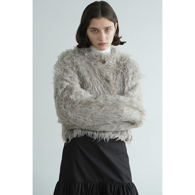 CLANE / ����� SHAGGY SHORT KNIT CARDIGAN
