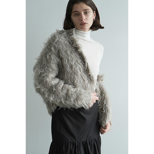 CLANE / ����� SHAGGY SHORT KNIT CARDIGAN