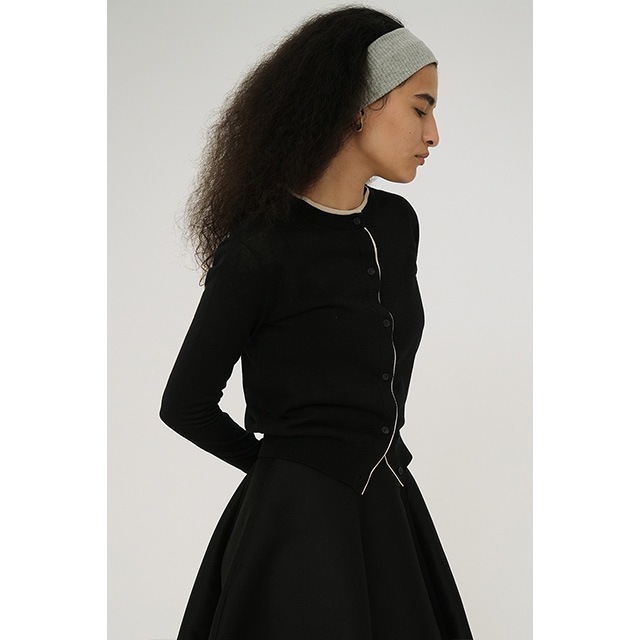 CLANE / ����� W FACE BICOLOR SHEER CARDIGAN