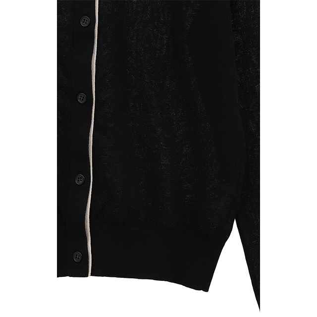 CLANE / ����� W FACE BICOLOR SHEER CARDIGAN