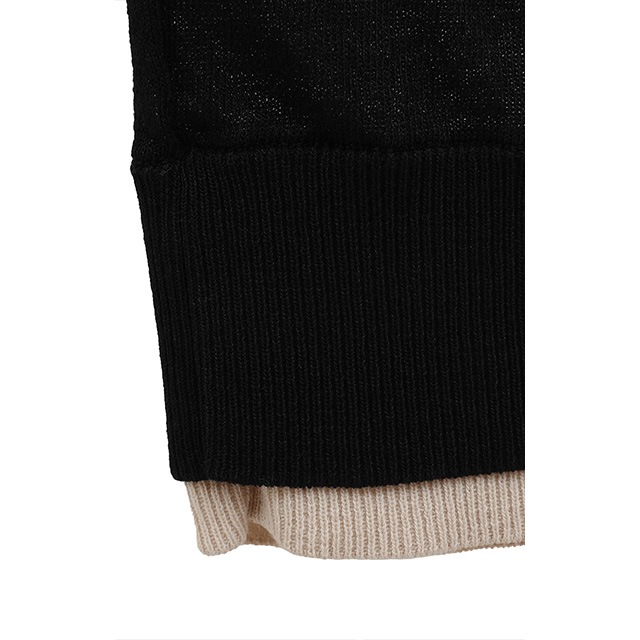 CLANE / ����� W FACE BICOLOR SHEER CARDIGAN