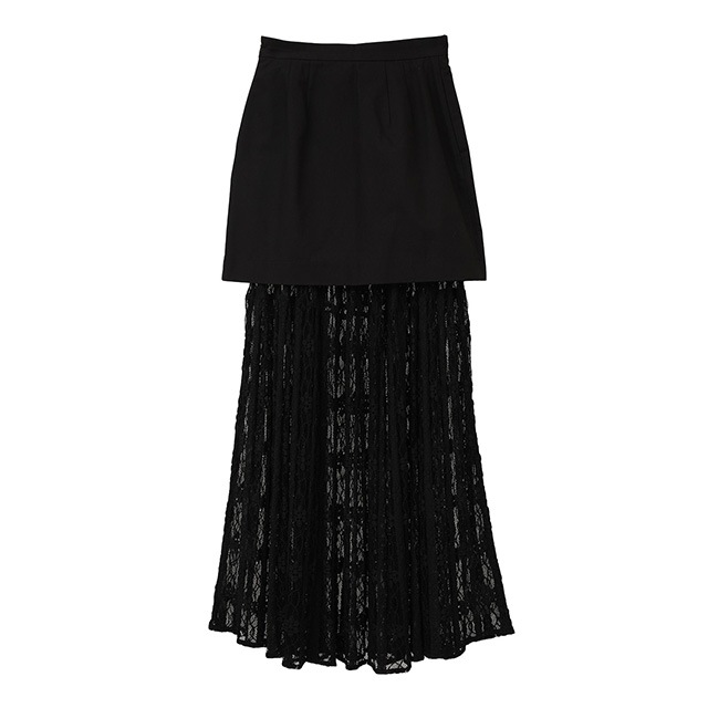 CLANE / ����� 2WAY LACE LAYERED SKIRT