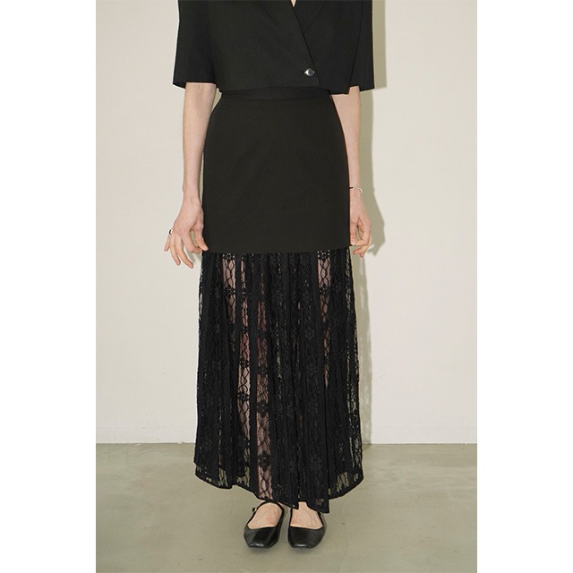 CLANE / ����� 2WAY LACE LAYERED SKIRT
