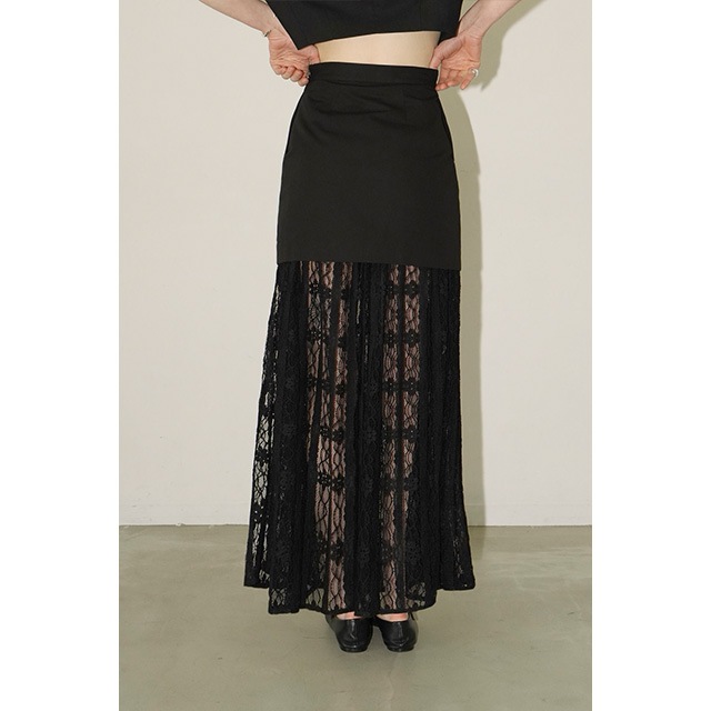 CLANE / ����� 2WAY LACE LAYERED SKIRT
