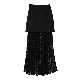 CLANE / ����� 2WAY LACE LAYERED SKIRT