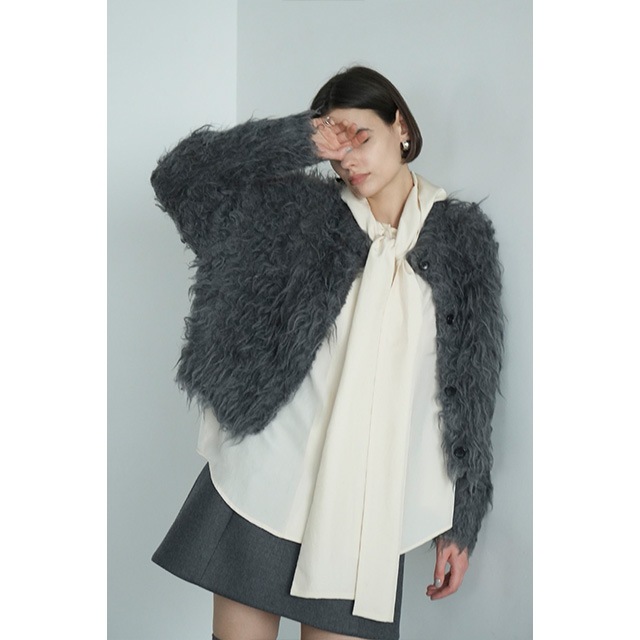 CLANE / ����� SHAGGY SHORT KNIT CARDIGAN