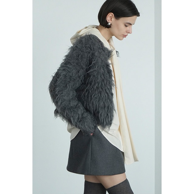 CLANE / ����� SHAGGY SHORT KNIT CARDIGAN