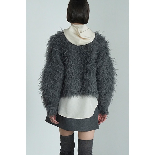 CLANE / ����� SHAGGY SHORT KNIT CARDIGAN