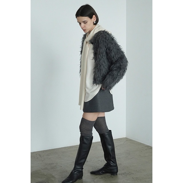 CLANE / ����� SHAGGY SHORT KNIT CARDIGAN