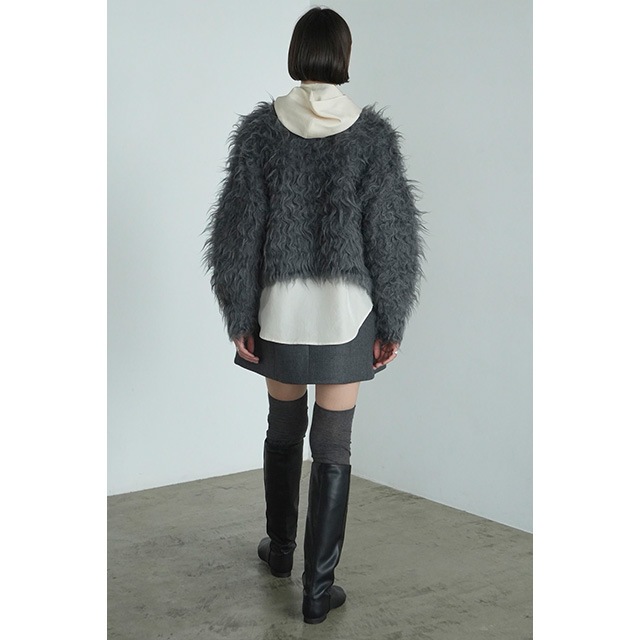 CLANE / ����� SHAGGY SHORT KNIT CARDIGAN