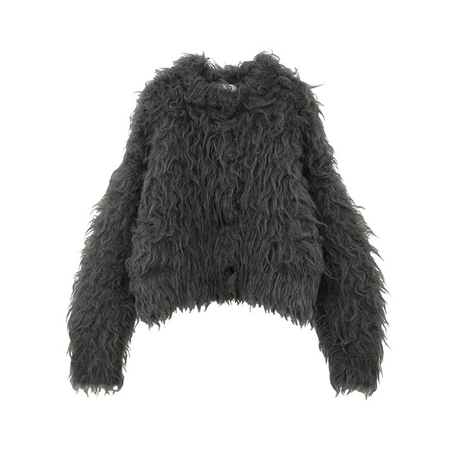 CLANE / ����� SHAGGY SHORT KNIT CARDIGAN