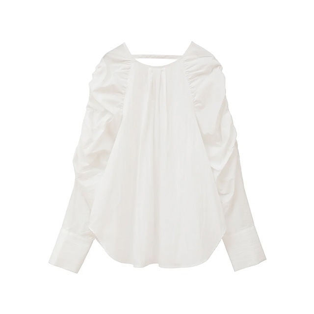 MANOF / ޥΥ MUTTON SLEEVE BLOUSE