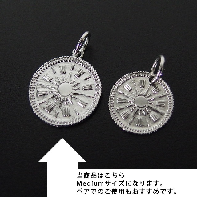 ����ѥ������֥����� Medium Hope Sun Coin Necklace Set - Silver
