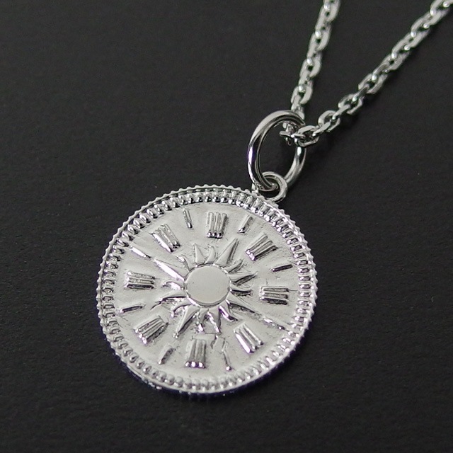 ����ѥ������֥����� Medium Hope Sun Coin Necklace Set - Silver