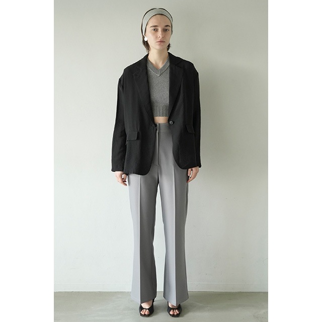 CLANE SHEER TAILORED SHIRT サイズ1 ブラック CLANE（クラネ）の「SHEER TAILORED SHIRT（シャツ/ブラウス