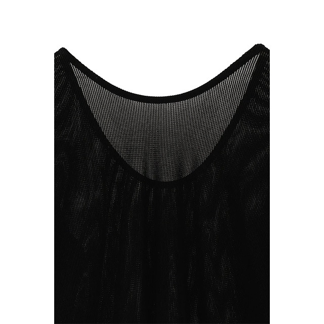 MANOF / ޥΥ TULLE FLOCKED STRIPE TOPS