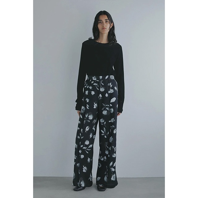 MANOF / ޥΥ TULLE FLOCKED STRIPE TOPS