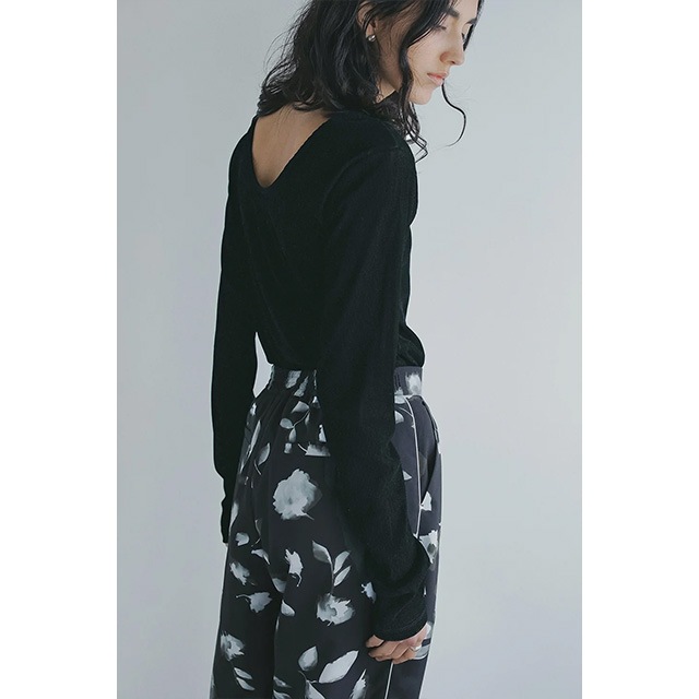 MANOF / ޥΥ TULLE FLOCKED STRIPE TOPS