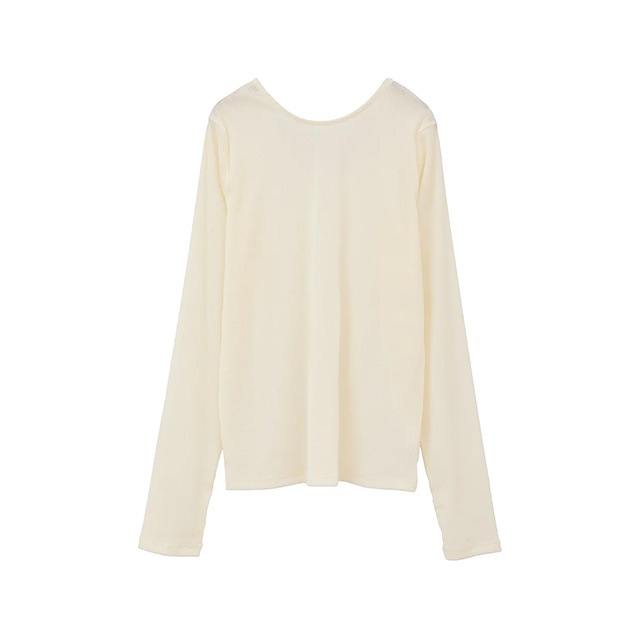 MANOF / ޥΥ TULLE FLOCKED STRIPE TOPS