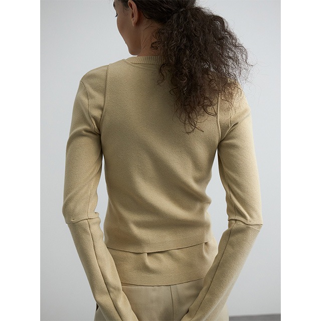 CREDONA / ɥ COTTON SILK MULTI KNIT TOPS