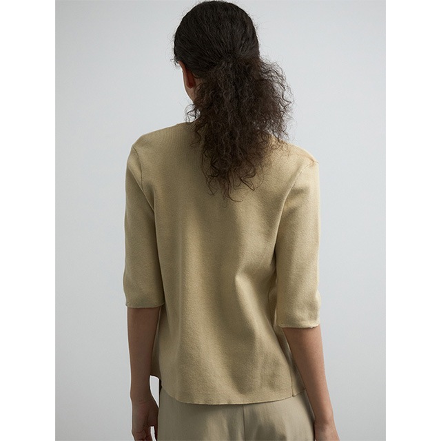 CREDONA / ɥ COTTON SILK MULTI KNIT TOPS