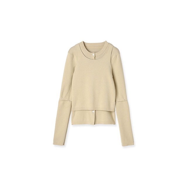 CREDONA / ɥ COTTON SILK MULTI KNIT TOPS