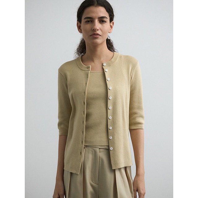 CREDONA / ɥ COTTON SILK MULTI KNIT TOPS