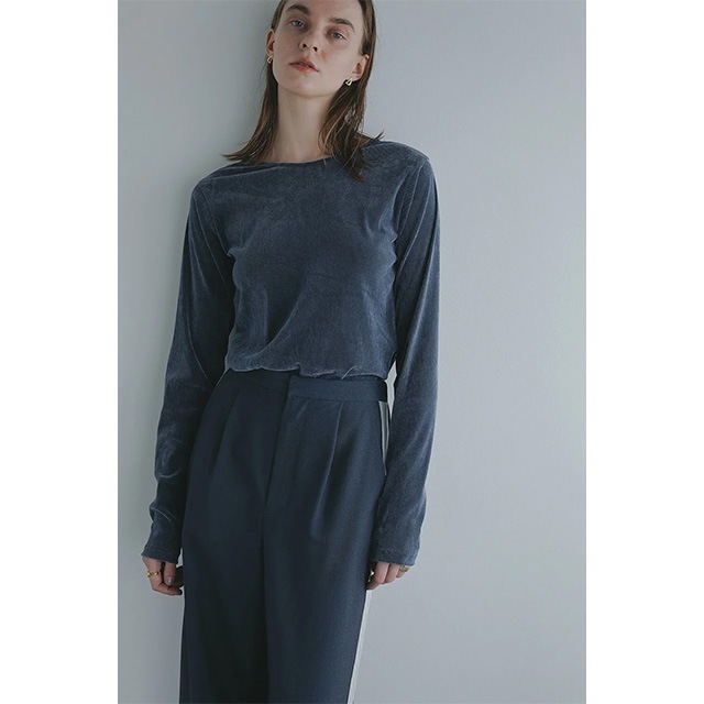 MANOF / ޥΥ TULLE FLOCKED STRIPE TOPS