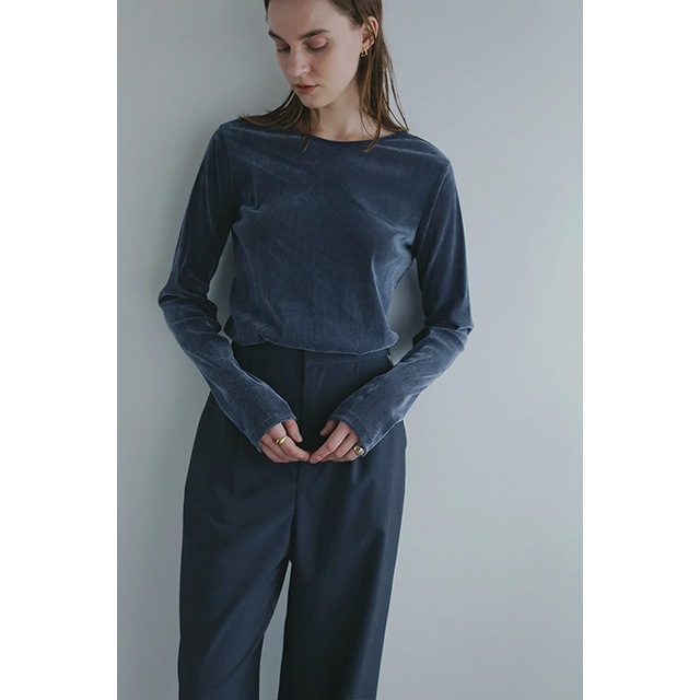 MANOF / ޥΥ TULLE FLOCKED STRIPE TOPS