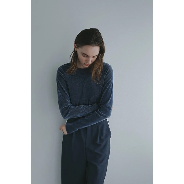 MANOF / ޥΥ TULLE FLOCKED STRIPE TOPS