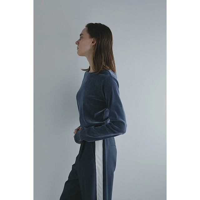 MANOF / ޥΥ TULLE FLOCKED STRIPE TOPS