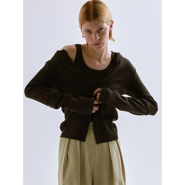 CREDONA / ɥ COTTON SILK MULTI KNIT TOPS