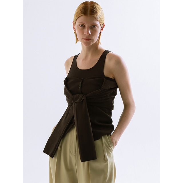 CREDONA / ɥ COTTON SILK MULTI KNIT TOPS