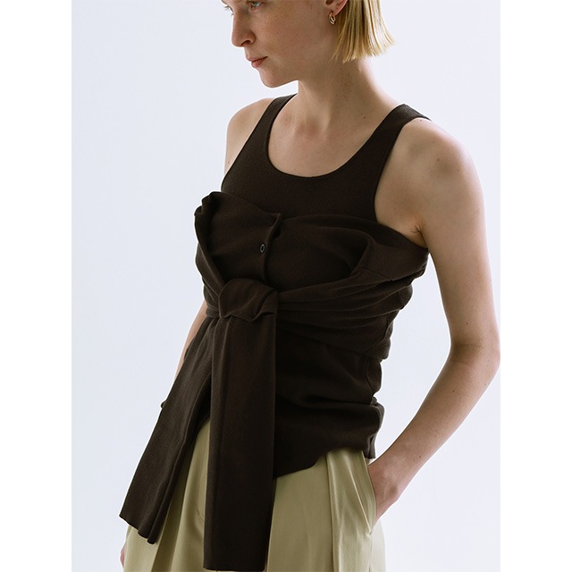 CREDONA / ɥ COTTON SILK MULTI KNIT TOPS