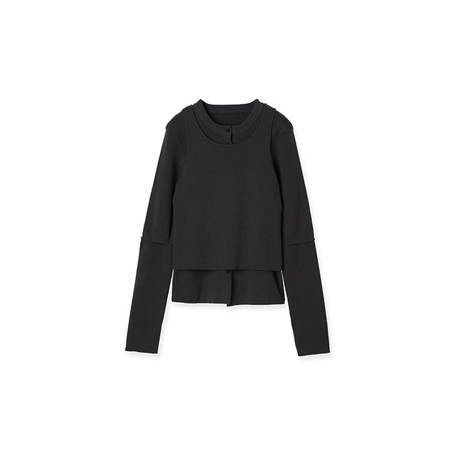 CREDONA / ɥ COTTON SILK MULTI KNIT TOPS