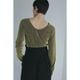 MANOF / �ޥΥ� TULLE FLOCKED STRIPE TOPS
