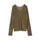 MANOF / �ޥΥ� TULLE FLOCKED STRIPE TOPS